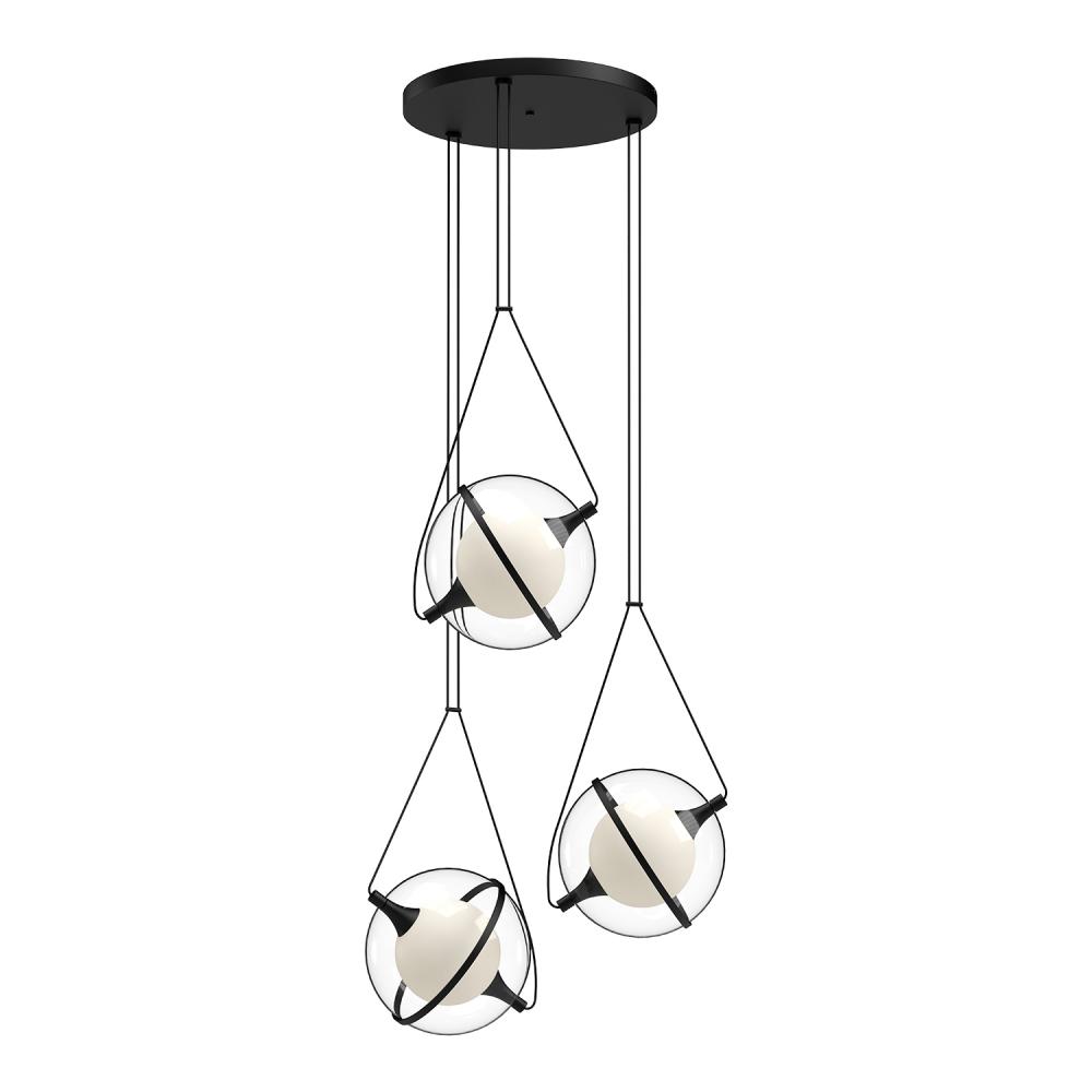 Aries 28-in Black LED Chandeliers