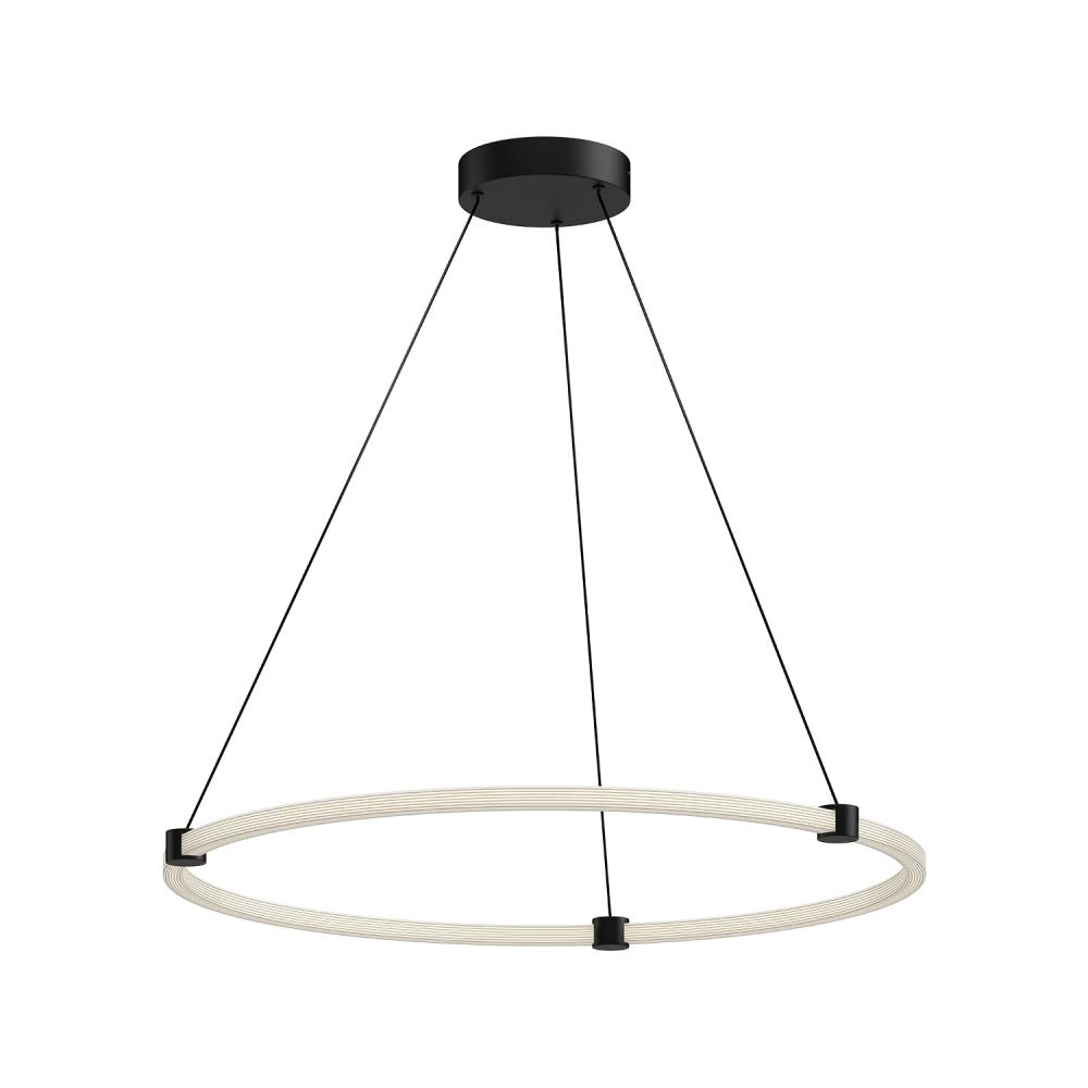 Bruni 32-in Black LED Pendant