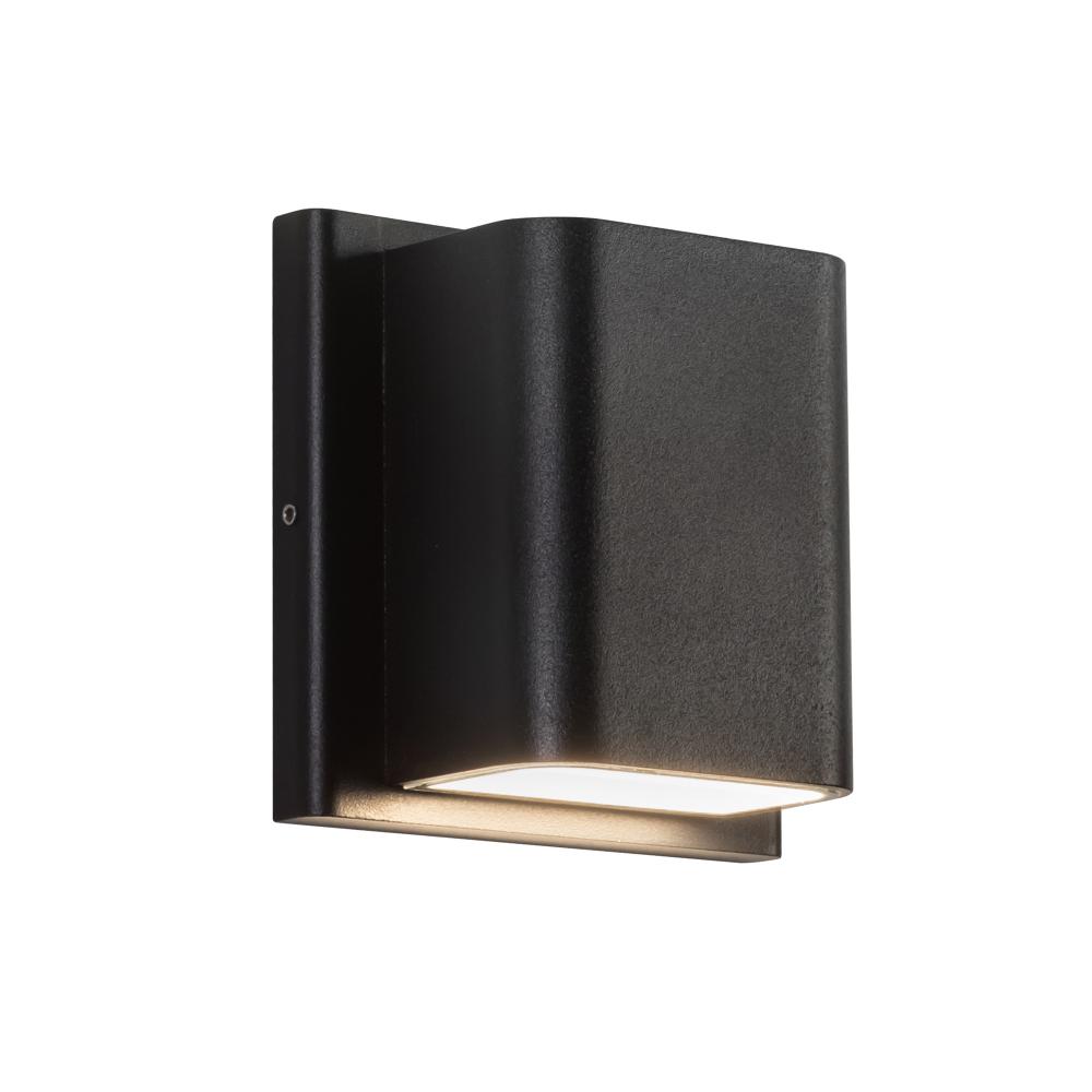 Tolan 4-in Black LED All terior Wall