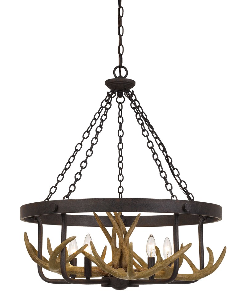 29.25" Height Metal and Resin Fixture in Iron Finish