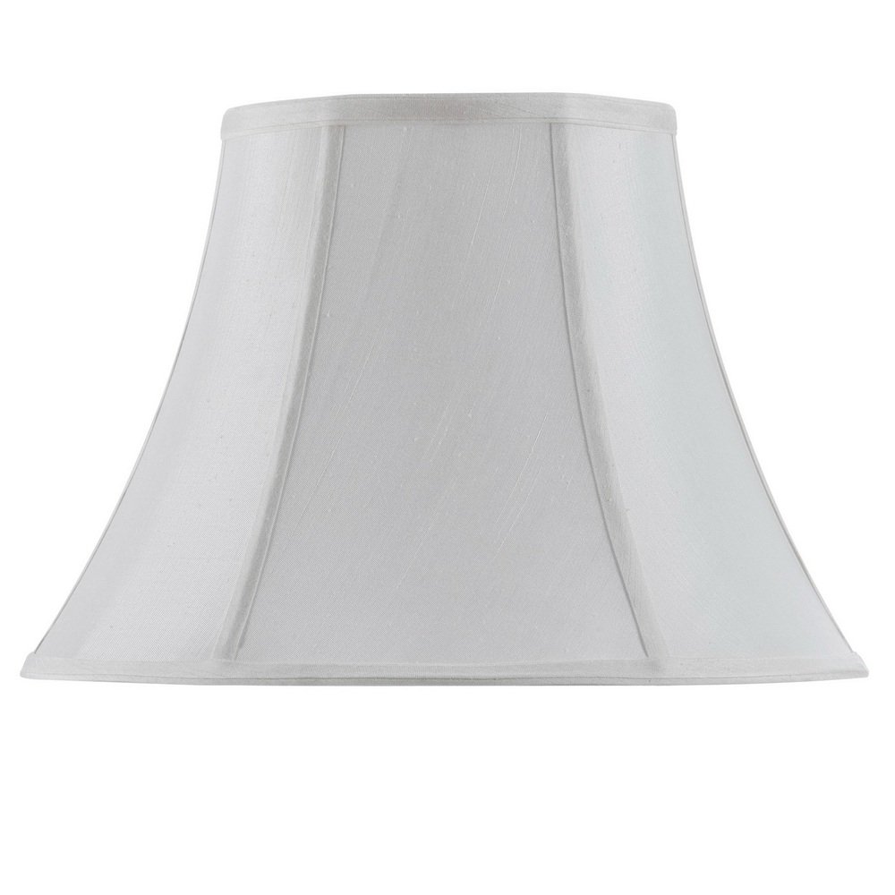 11.5" Tall White Fabric Shade