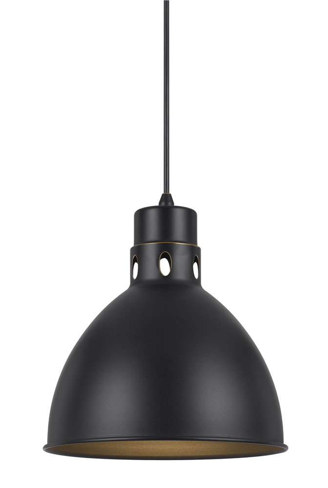 10.75" Tall Metal Pendant in Brushed Steel