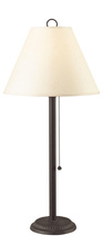 CAL Lighting BO-904TB-OW - 27.5" Height Metal Table Lamp in Black Rust Finish