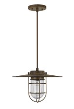 CAL Lighting FX-3724-1P - 8.5" Height Metal Pendant in Rust Finish