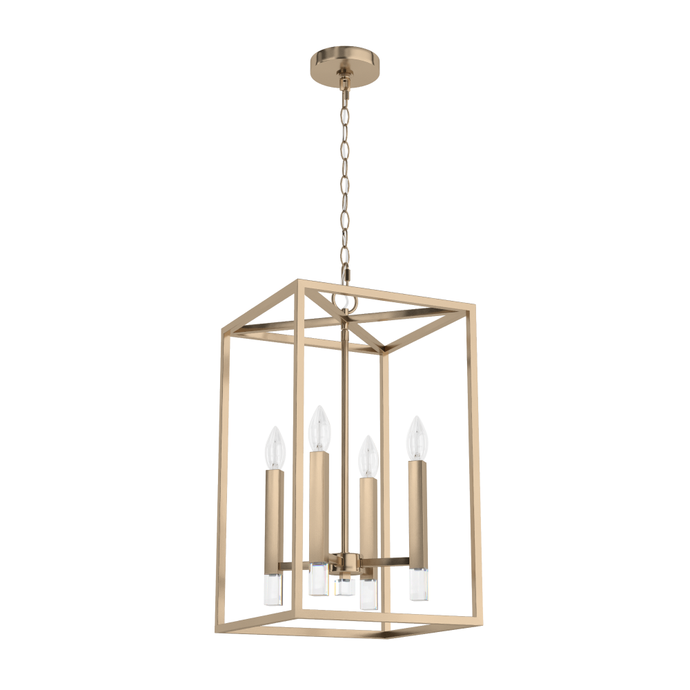 Hunter Sunjai Alturas Gold 4 Light Pendant Ceiling Light Fixture