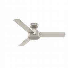 Hunter 51849 - Hunter 44 inch Presto Matte Nickel Ceiling Fan and Wall Control