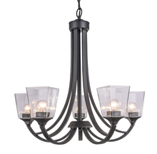 Revolution Lighting 4483BKSD - Five Light Chandelier