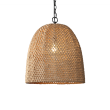 Terracotta Lighting P22116-1 - Whitsunday Hemp Rope Weave Pendant