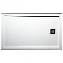 Americh S6036ER-WH - 60'' x 36'' End Drain Right DS Base w/Square Drain - White