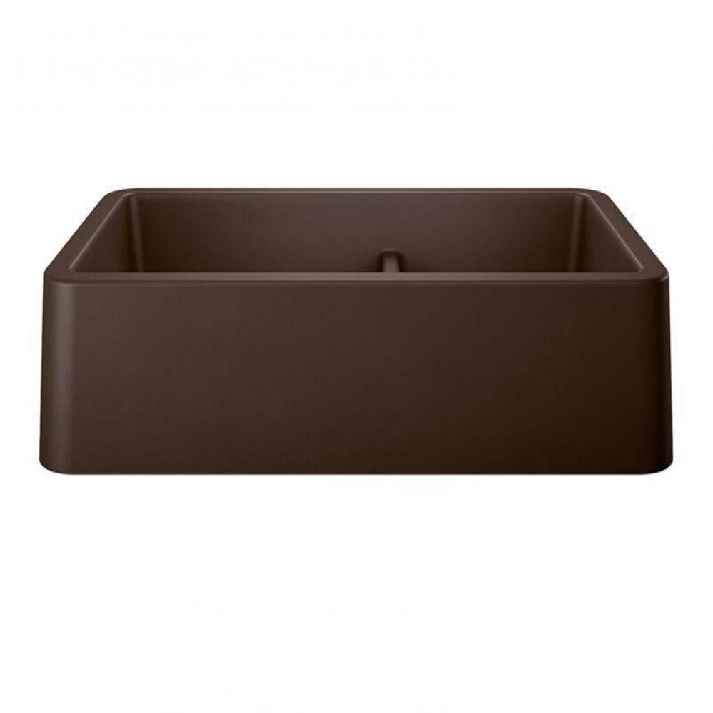 SILGRANIT® Double Bowl 60/40 Offset Low Divide Apron Front Sink