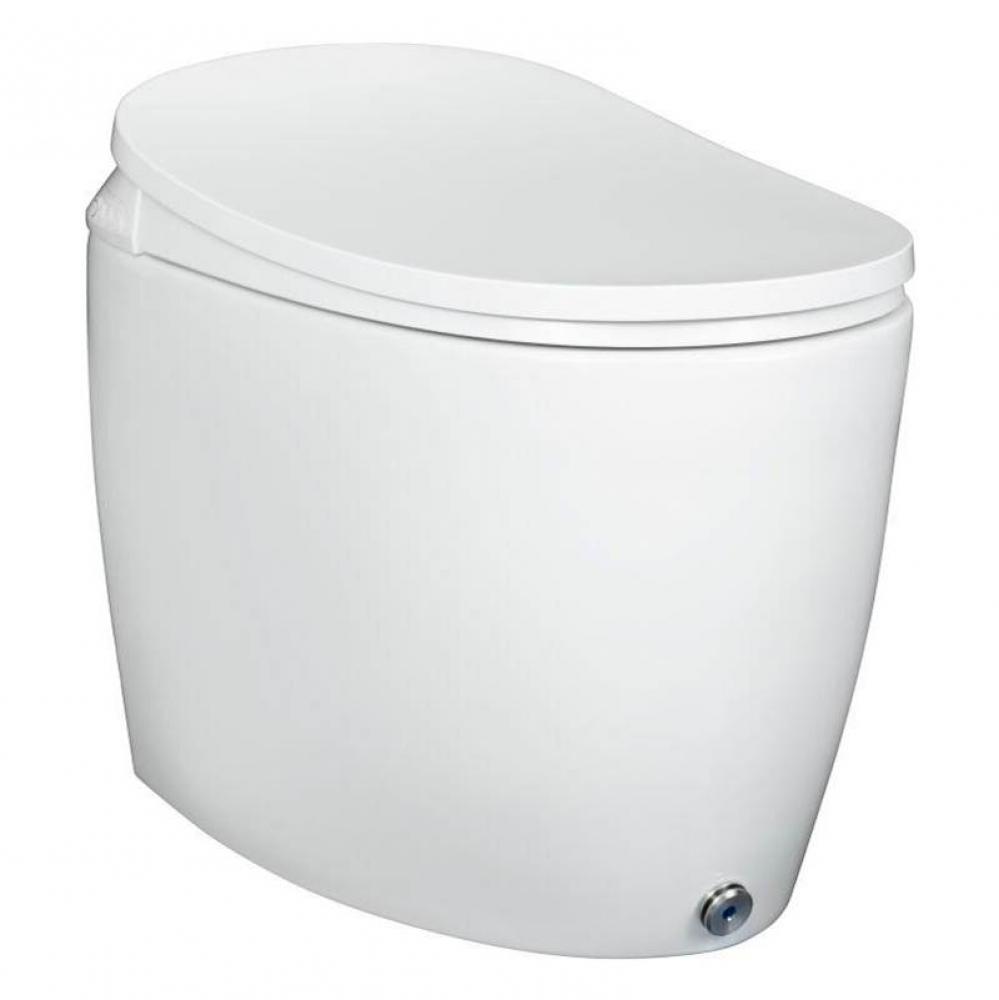 Ellonia White Auto Flush Elongated Intelligent Toilet w/Slow Close Heated Seat