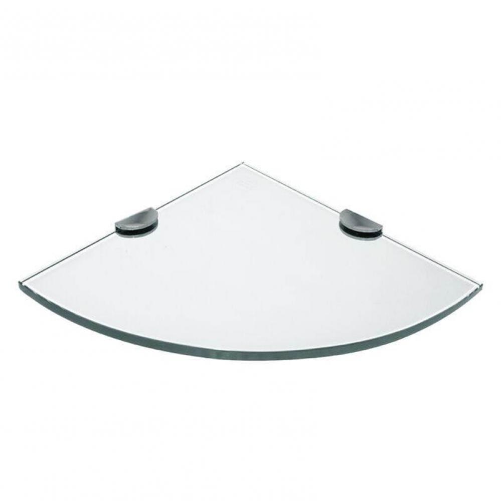 LXSS1010-SV 10'' x 10'' Glass Corner Shelf