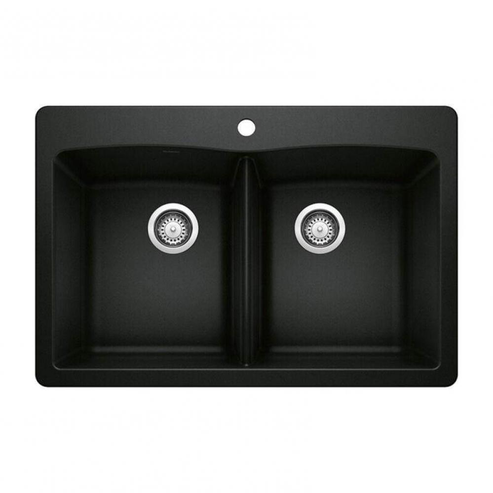 SILGRANIT Double Bowl 50/50 Dual Mount Sink