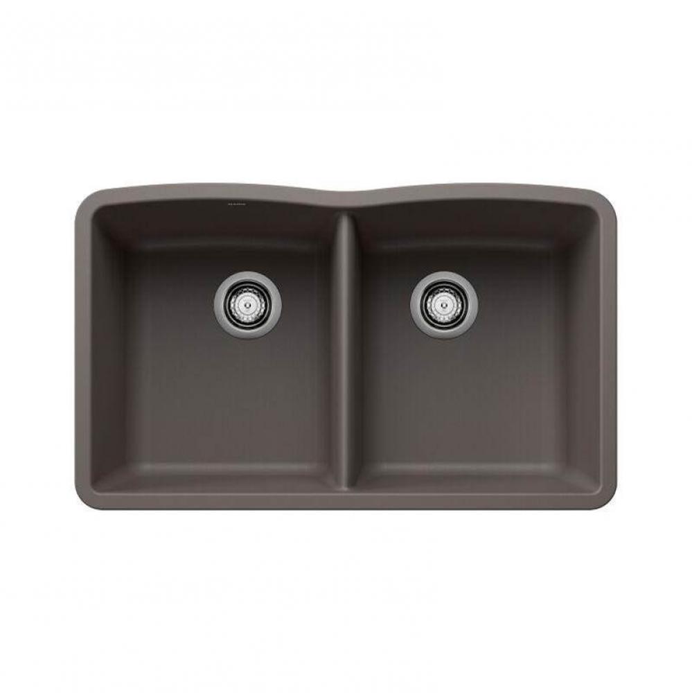 SILGRANIT® Double Bowl 50/50 Low Divide Undermount Sink