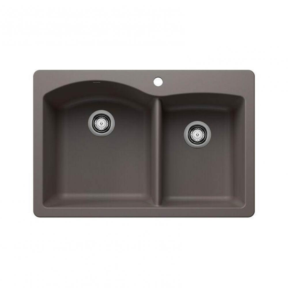 SILGRANIT® Double Bowl 60/40 Offset Dual Mount Sink