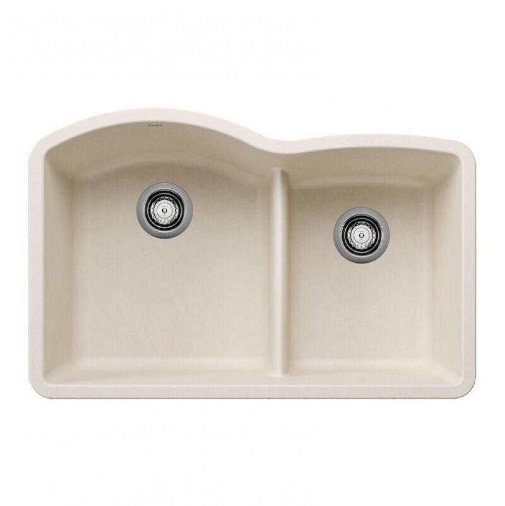 SILGRANIT® Double Bowl 60/40 Offset Low Divide Undermount Sink