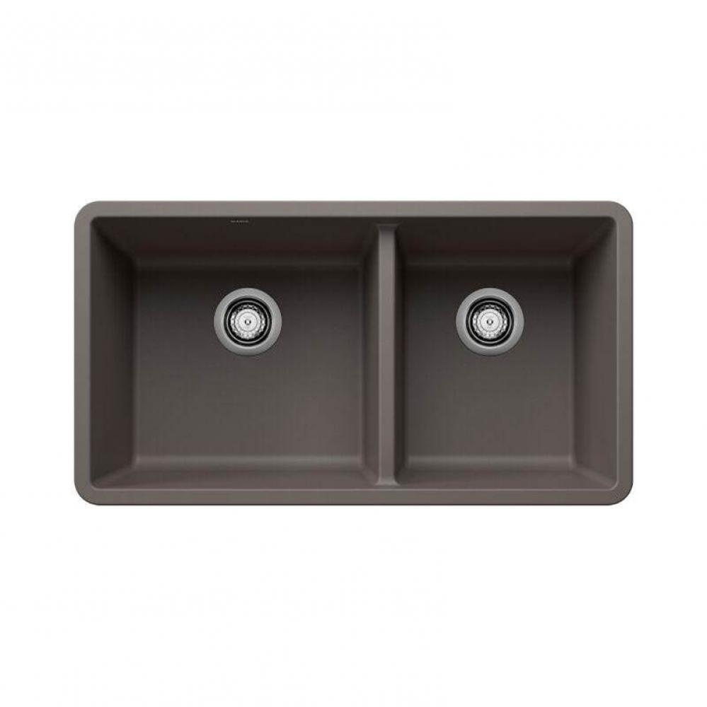 SILGRANIT® Double Bowl 60/40 Offset Undermount Sink