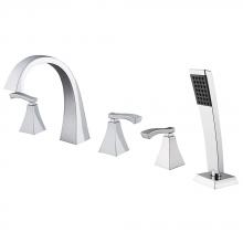 Luxart VE341LF-PSCP - Velero® Roman Tub & Handshower Trim