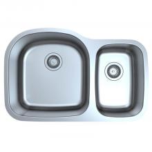 Luxart LXUD3120P - 16 Gauge Double Bowl Sink