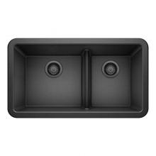 Luxart LX402322 - SILGRANIT® Double Bowl 60/40 Offset Low Divide Apron Front Sink