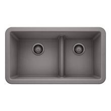 Luxart LX402325 - SILGRANIT® Double Bowl 60/40 Offset Low Divide Apron Front Sink