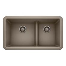 Luxart LX402329 - SILGRANIT® Double Bowl 60/40 Offset Low Divide Apron Front Sink