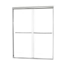 Luxart MMSS6072CL-SV - Minimalist Frameless Sliding Shower Door