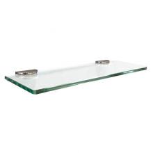 Luxart LXSS0515-SV - LXSS0515-SV 5'' x  15'' Glass Shelf