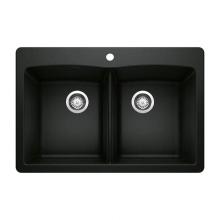 Luxart LX442912 - SILGRANIT Double Bowl 50/50 Dual Mount Sink