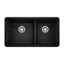 Luxart LX442926 - SILGRANIT Double Bowl 60/40 Offset Undermount Sink