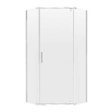 Luxart MMNA0474CL-SV - Minimalist Frameless Neo-Angle Shower Door