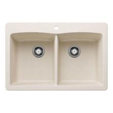 Luxart LX443068 - SILGRANIT® Double Bowl 50/50 Undermount Sink