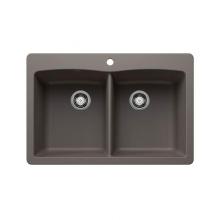 Luxart LX443104 - SILGRANIT® Double Bowl 50/50 Dual Mount Sink