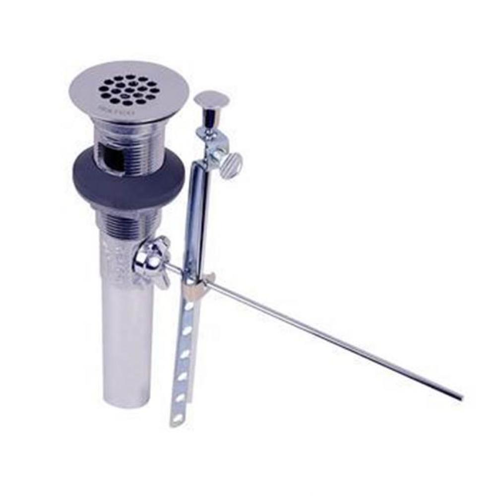 Ideallav With Stopper And Grid Brass Chrome Plated No Pop Up - Ideallav