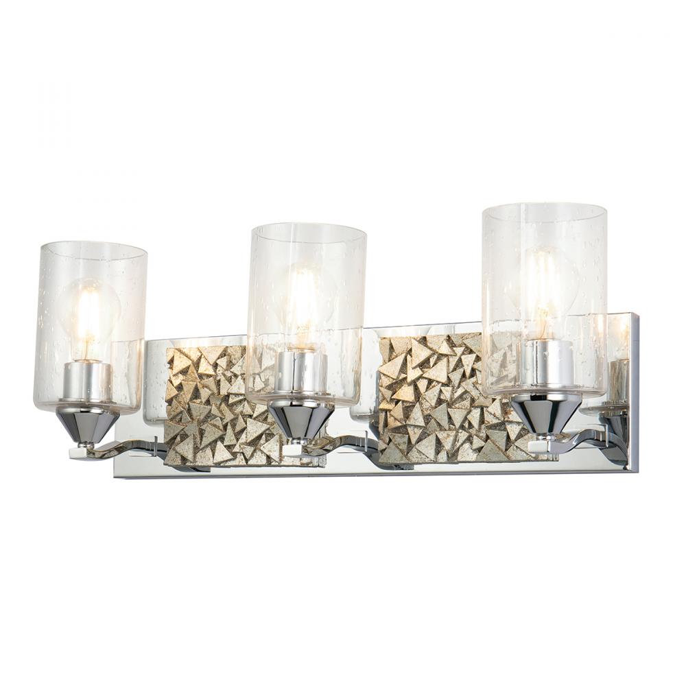 Bocage 3 Light Silver Bath Bar