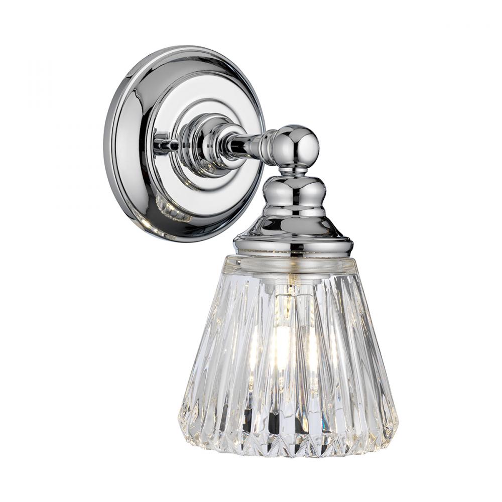 Keynes 1 Light Bath Light in Polished Chrome