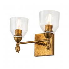 Lucas McKearn BB1000G-2-F1G - Felice 2 Light Vanity Light In Gold