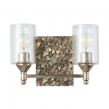 Lucas McKearn BB1158S-2 - Mosaic 2-Light Vanity Light In Silver