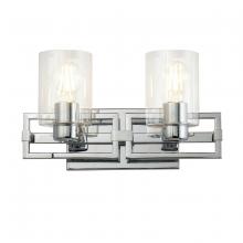 Lucas McKearn BB90117PC-2 - Estes 2 Light Bath Vanity Light In Chrome