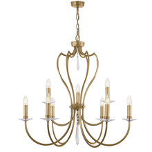 Lucas McKearn EL/PM9AB - Pimlico 9lt Chandelier Aged Brass