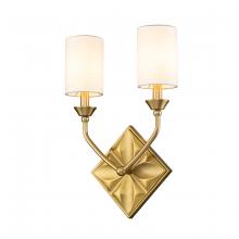 Lucas McKearn SC10510AGB-2 - Epsilon 2 Light Sconce in Aged Brass