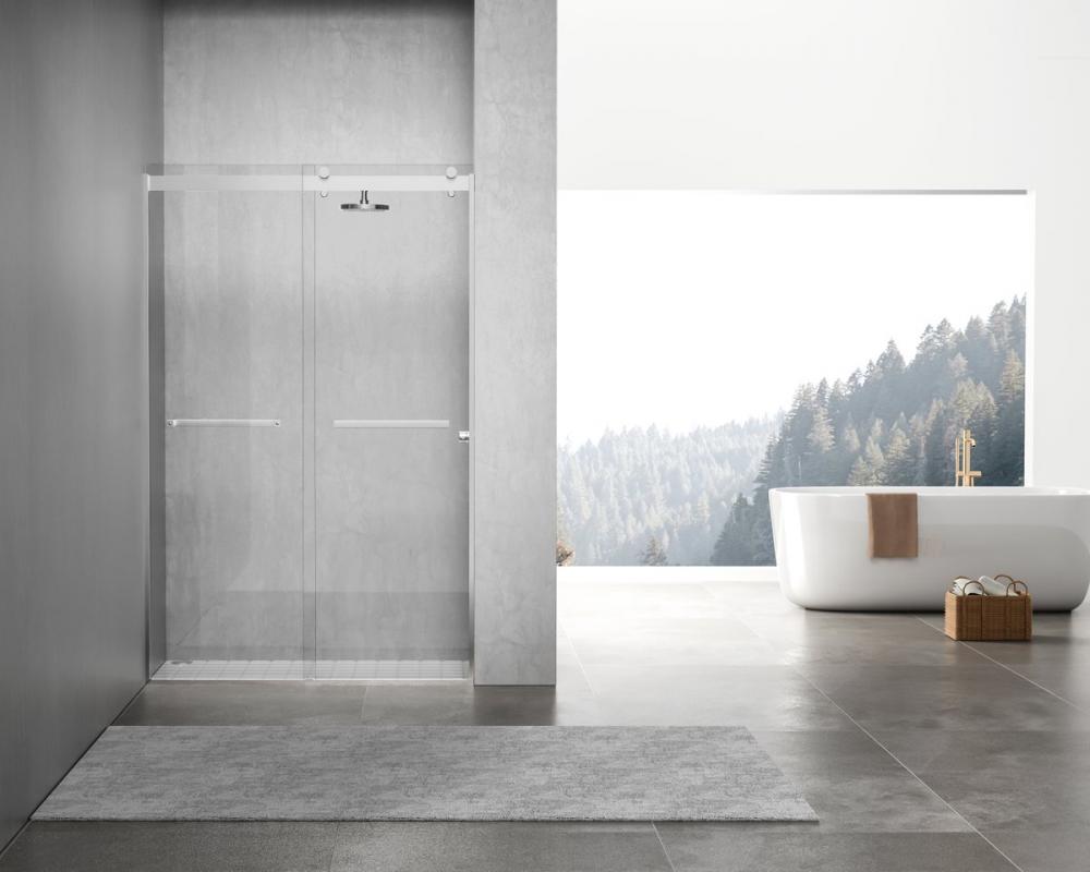 Frameless Shower Door 48x76 Polished Chrome