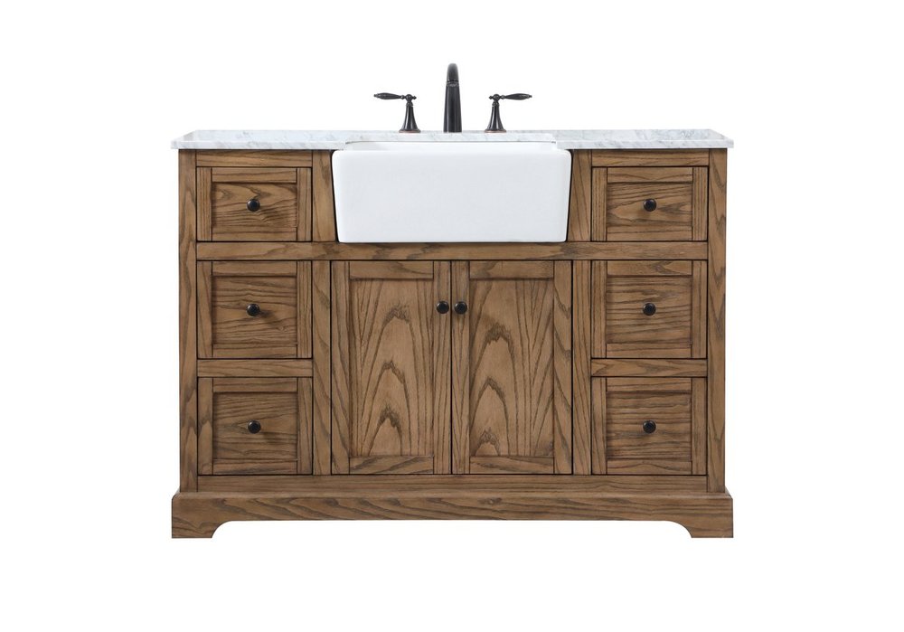 48 Inch Single Bathroom Vanity in Driftwood