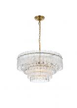 Elegant 1780D21SG - Emilia 21 Inch Pendant Light in Satin Gold