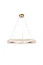 Elegant 3506D34G - Laurel LED 34 Inch Gold Pendant