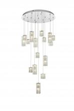 Elegant 3680D32C - Aston 32 inch LED Pendant in Chrome