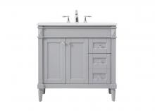 Elegant VF31836GR - 36 Inch Single Bathroom Vanity in Grey