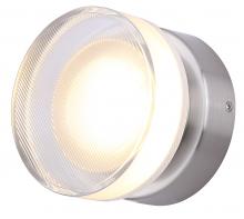 Canarm LWL296A05BN - BENNI 5.375 in. 1 Light Brushed Nickel Integrated LED Wall Light with Clear Acrylic Shade