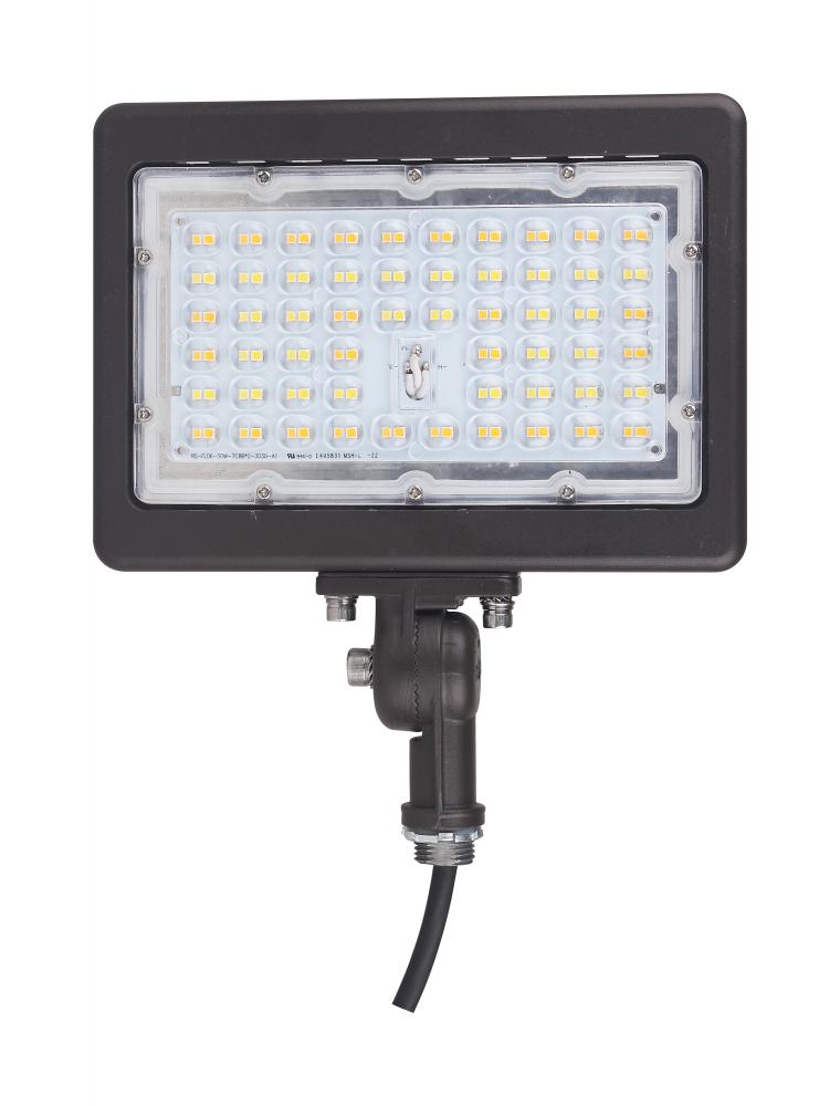 LED Flood Light; 70 Watt; 5000K; Bronze Finish