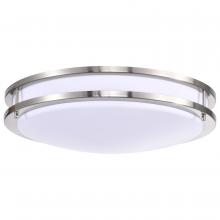 Nuvo 62/1637 - Glamour LED 17 inch; Flush Mount Fixture; Brushed Nickel Finish; CCT Selectable 3K/4K/5K